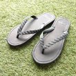 Photo2: Glove Leather Flip Flops – Black | Made in Japan (2)