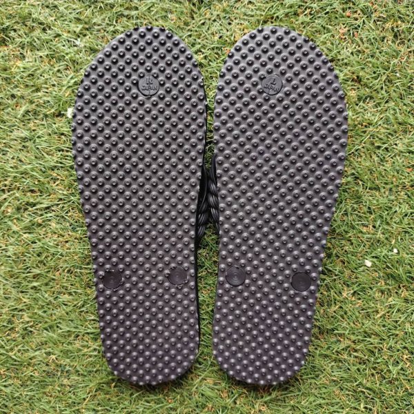 Photo4: Glove Leather Flip Flops – Black | Made in Japan (4)