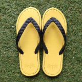Photo: Glove Leather Flip Flops – Yellow | Made in Japan