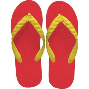 Photo: beach sandal yellow thong