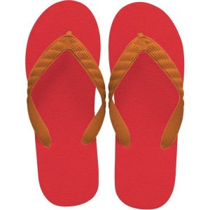 Photo: beach sandal orange thong
