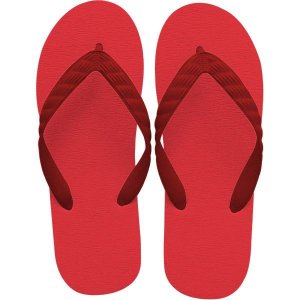 Photo: beach sandal red thong